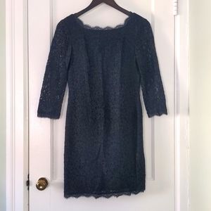 Navy blue lace dress